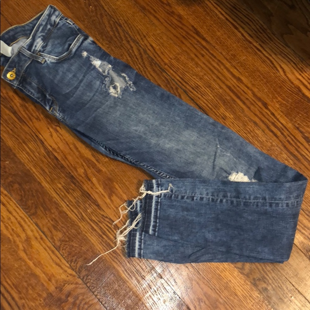 H & M distressed skinny jeans!